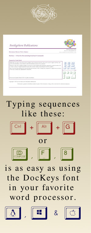 Illustration of DocKeys Font in use
